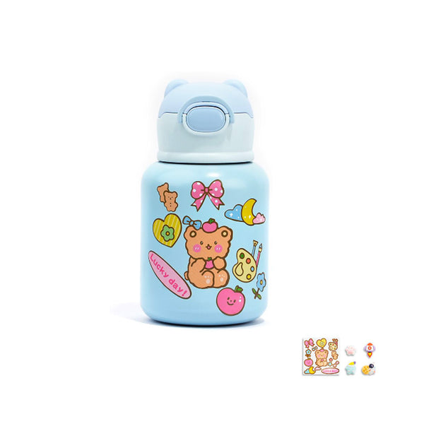 Children's water bottle (with children's stickers as a gift). 500ml