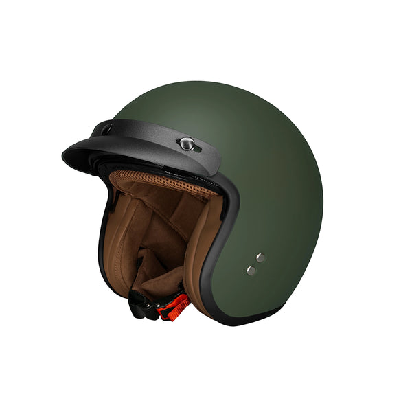 Ice green motorcycle helmet, open helme & Detachable Magnetic Goggles